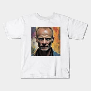 portrait of Sting Kids T-Shirt